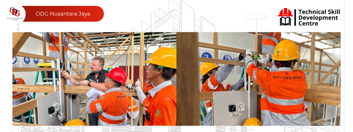 TSDC Workshop class practical training on electrical cable and accessory installation