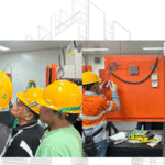 TSDC class learning electrical installation simulation in wooden board